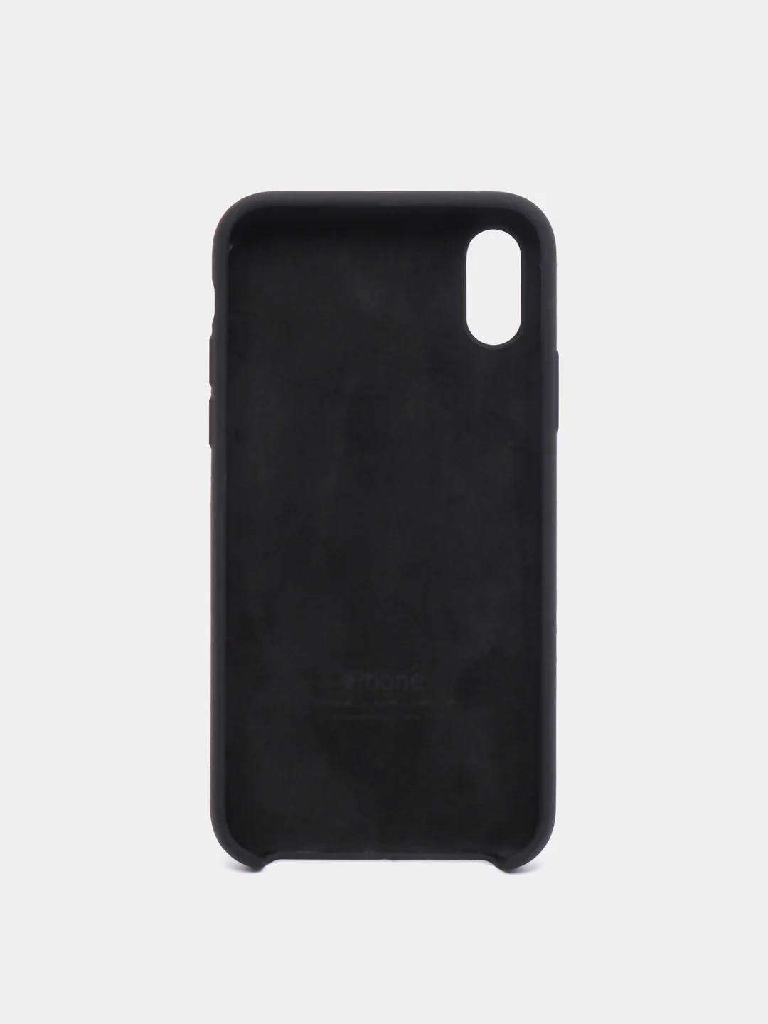 Черный чехол Silicone Case для iPhone X/XS
