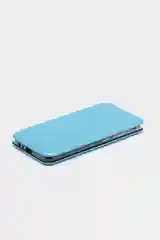 Голубой чехол книжка Realme C20 2021 / C11 2021 кредитница, трансформер подставка