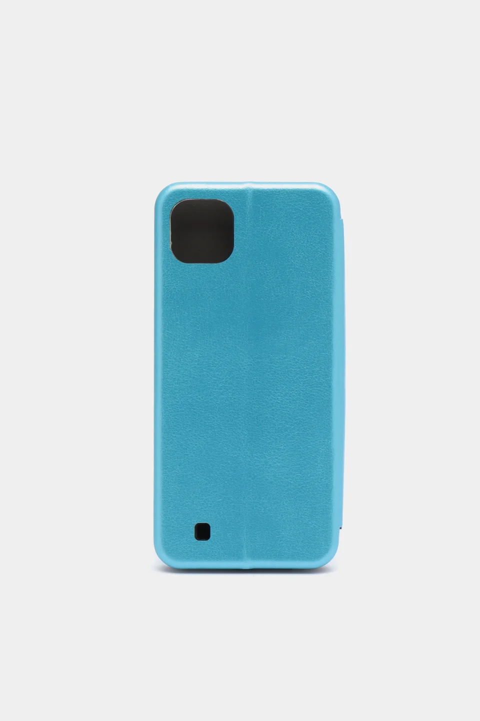 Голубой чехол книжка Realme C20 2021 / C11 2021 кредитница, трансформер подставка