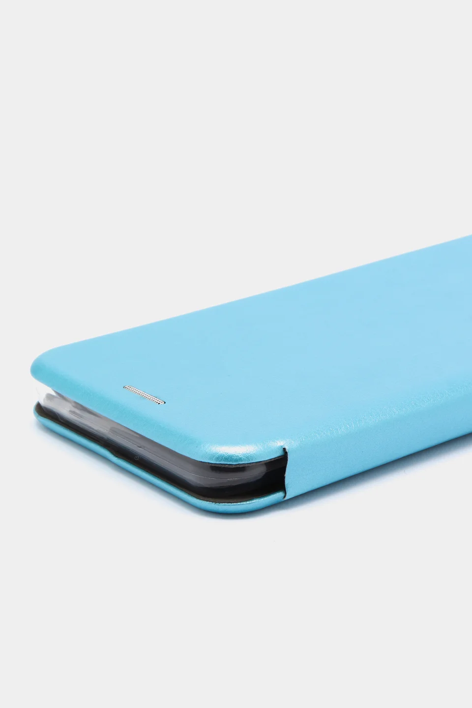 Голубой чехол книжка Realme C20 2021 / C11 2021 кредитница, трансформер подставка