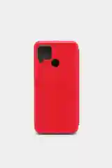 Красный чехол книжка Realme C20 2021 / C11 2021 кредитница, трансформер подставка