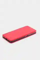 Красный чехол книжка Realme C20 2021 / C11 2021 кредитница, трансформер подставка