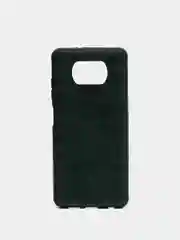 Тёмно-зелёный чехол Xiaomi Poco X3 NFC / Poco X3 Pro, Сяоми Поко Х3 силиконовый, имитация кожи, Baseus