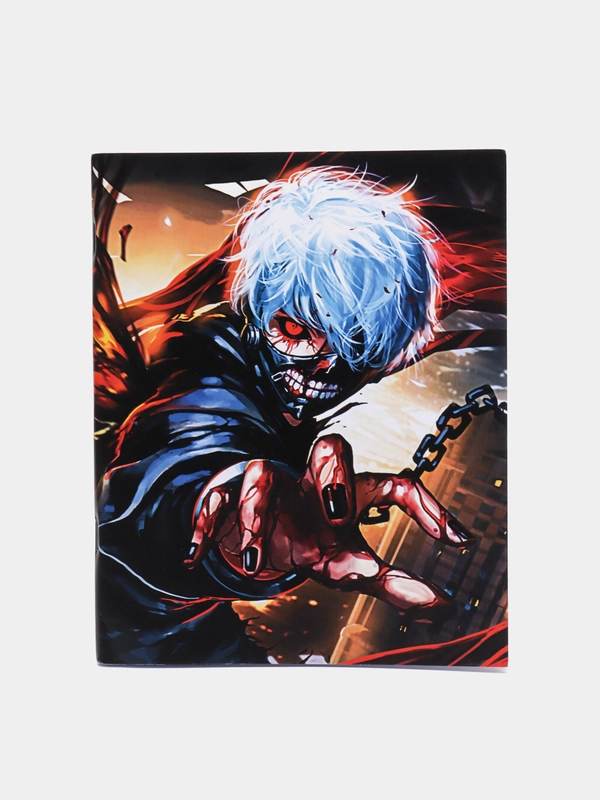 Тетрадь аниме Tokyo Ghoul, 48 листов, в клетку