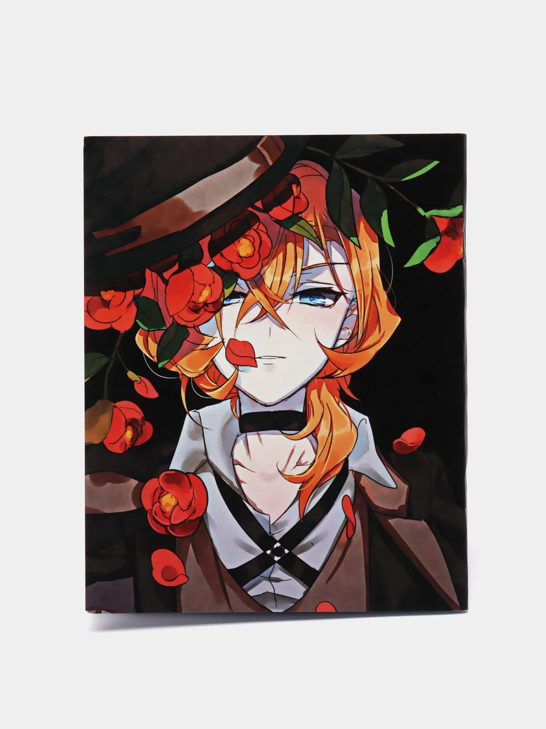 Желтый тетрадь Bungou stray dogs, 48 листов, в клетку