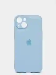 Голубой чехол кожаный для Apple iPhone XR, 11, 12, 13, Pro, ProMax
