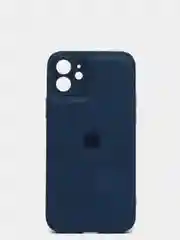 Темно-синий чехол кожаный для Apple iPhone XR, 11, 12, 13, Pro, ProMax