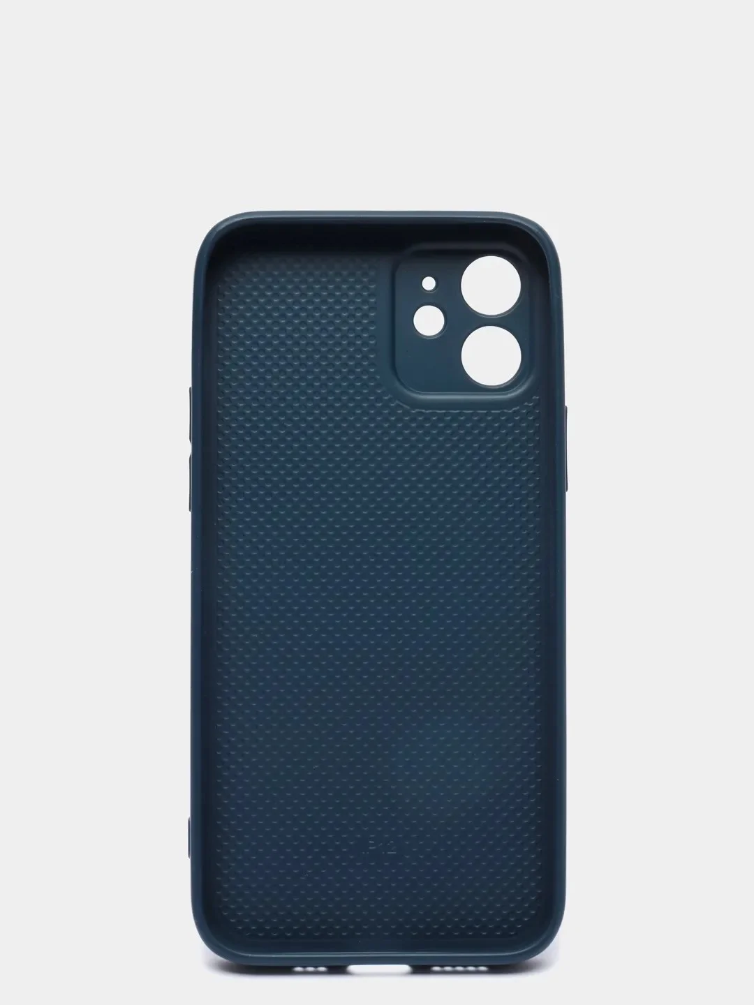Темно-синий чехол кожаный для Apple iPhone XR, 11, 12, 13, Pro, ProMax