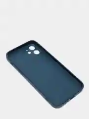 Темно-синий чехол кожаный для Apple iPhone XR, 11, 12, 13, Pro, ProMax