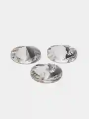 Белый стеклянные пришивные стразы Dongzhou Риволи Crystal