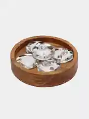 Белый стеклянные пришивные стразы Dongzhou Риволи Crystal