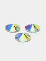 Ледяной стеклянные пришивные стразы Dongzhou Риволи CrystalAB