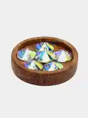 Ледяной стеклянные пришивные стразы Dongzhou Риволи CrystalAB