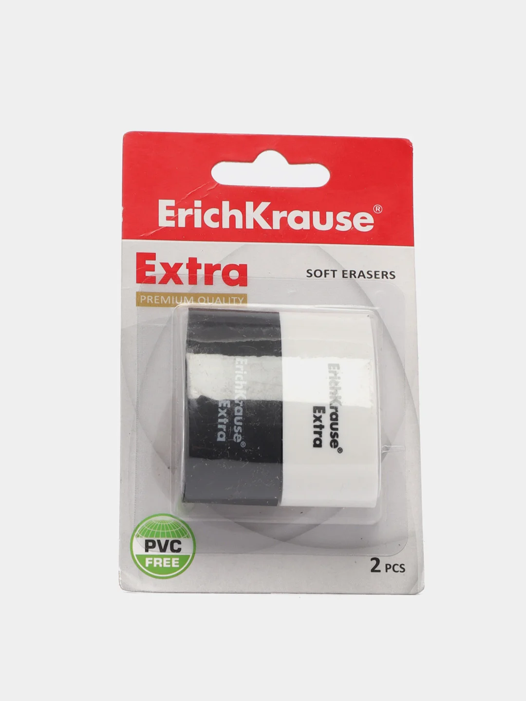 Ластик ErichKrause Sensor Black&White, 2 штуки