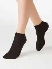 Черный женские носки MiNiMi Cotone 1201, укороченные, всесезонные