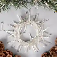 Гирлянда "Нить", IP20, 20 LED, прозрачная, свечение синее, 2 режима, 2 м, AA х 3