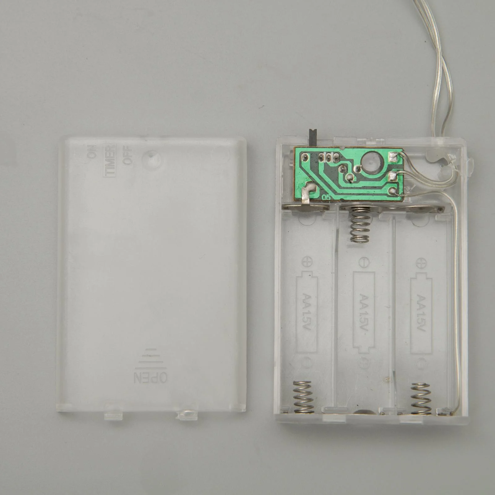 Гирлянда "Нить", IP20, 20 LED, прозрачная, свечение синее, 2 режима, 2 м, AA х 3