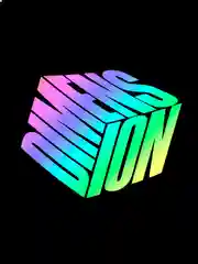 Dimension "Измерение" - голографическая наклейка на ноутбук стикер без фона