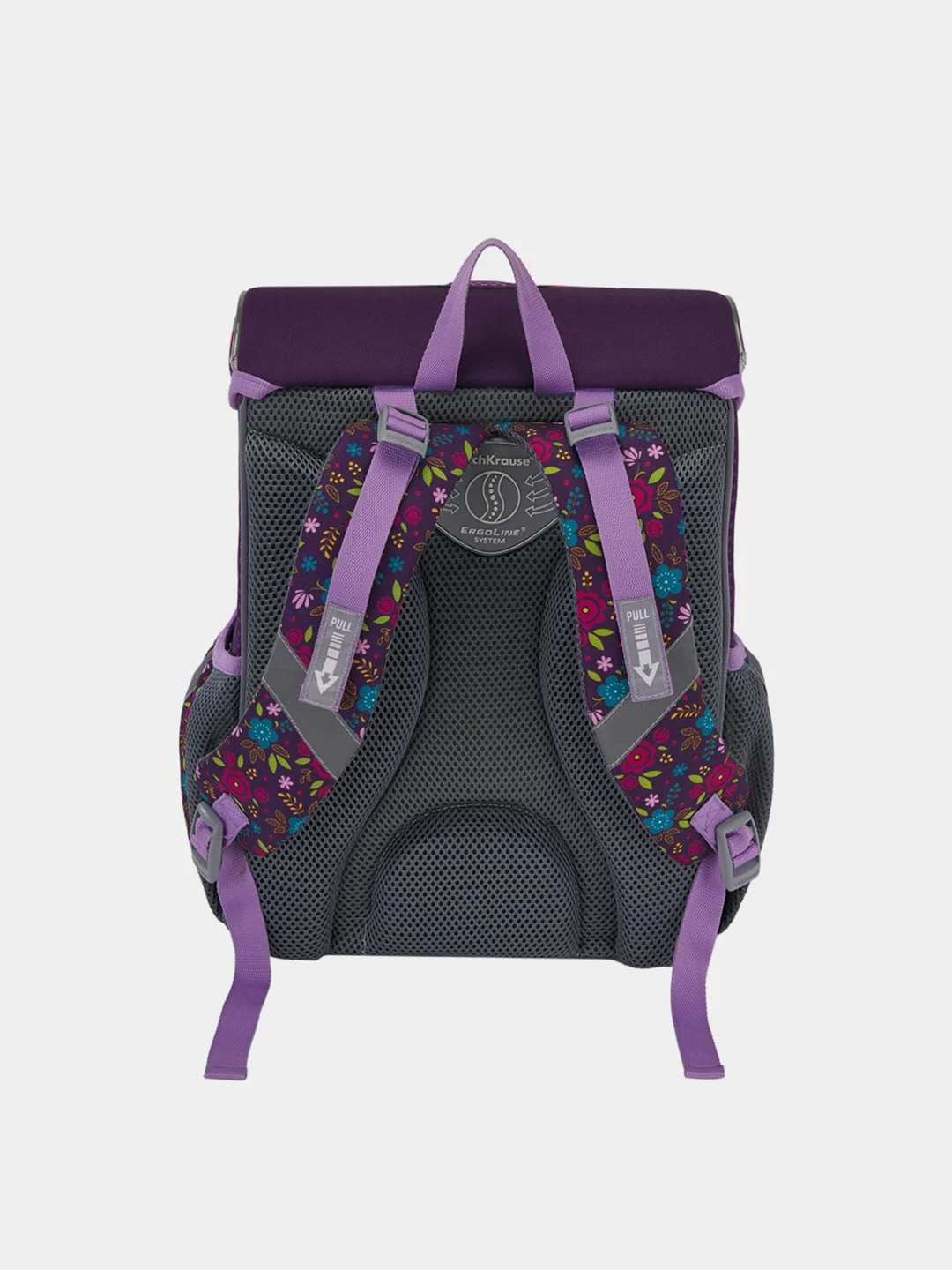 Рюкзак школьный ErichKrause "ErgoLine Flower owl", с ортопедической спинкой 15л 25x37x14см