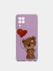 Карамельный чехол для Samsung A22 (самсунг), силиконовый, с принтом