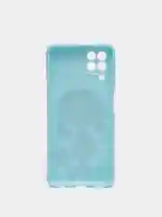 Багровый чехол для Samsung A22 (самсунг), силиконовый, с принтом