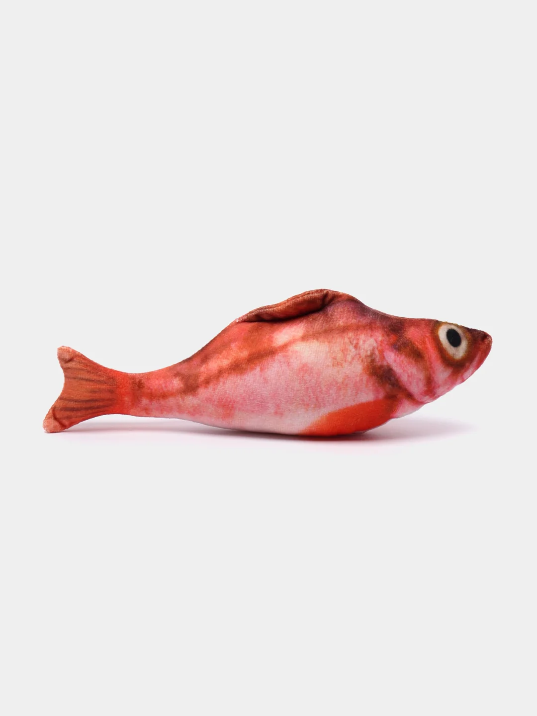 Красный игрушка мягкая для кошек Рыбка, 18-20 см