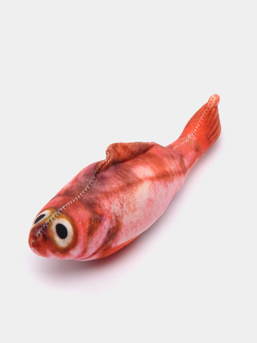 Красный игрушка мягкая для кошек Рыбка, 18-20 см