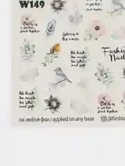 Белый слайдеры для маникюра/Слайдеры для ногтей/наклейки/дизайна ногтей