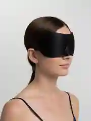 Маска для сна, 3D, на резинке, черная