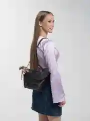 Черный сумка кросс-боди