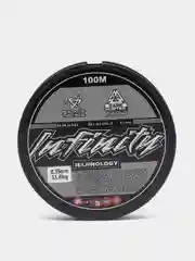 Серый леска плетеный шнур для рыбалки KOSADAKA INFINITY, 0,35 мм, 33,6 кг, 100 м
