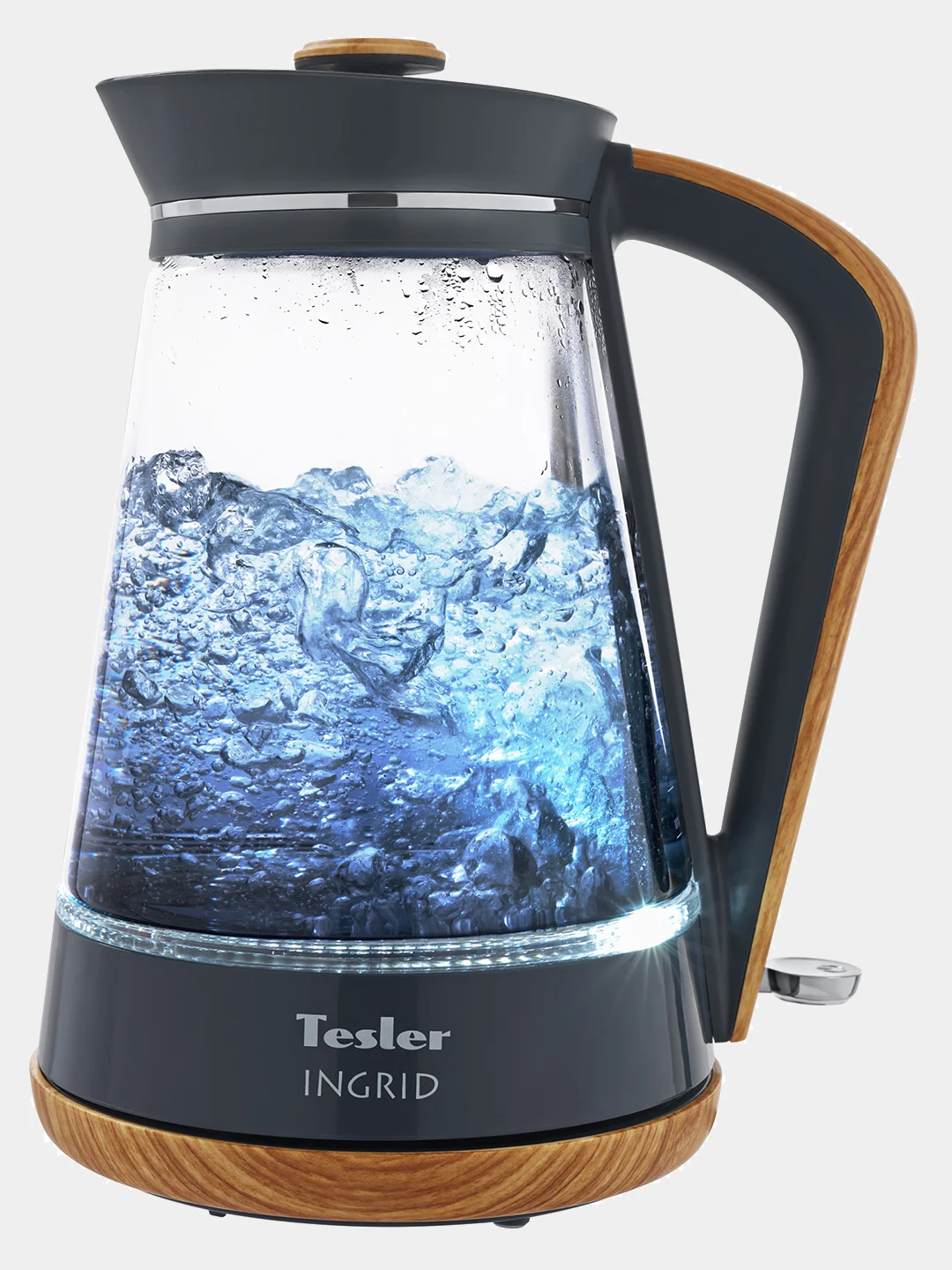 Тёмно-серый чайник электрический TESLER KT-1750