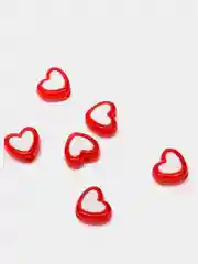 Зеленый акриловые бусины в форме сердца для рукоделия
