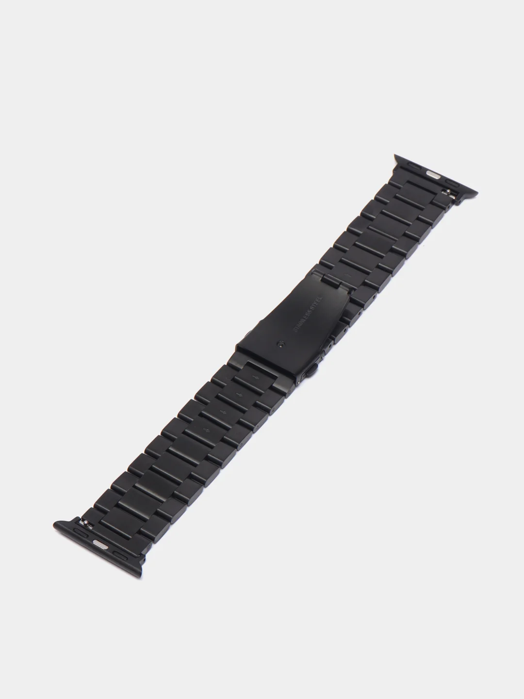 Черный ремешок стальной для Apple Watch всех моделей  38/40/41мм 42/44/45/49мм