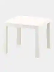 Белый придиванный столик, 55 x 55 см