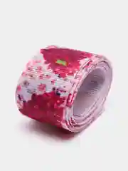Алый лента репсовая с рисунком, 25 мм, 2 метра