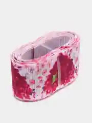 Алый лента репсовая с рисунком, 25 мм, 2 метра
