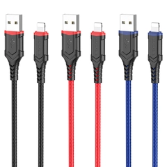 Кабель для зарядки и передачи данных Borofone BX67, Type-C/Lightning/Micro, 1м, до 2.4A