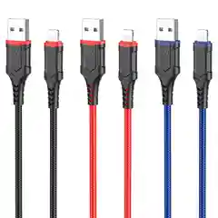 Кабель для зарядки и передачи данных Borofone BX67, Type-C/Lightning/Micro, 1м, до 2.4A