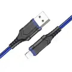 Красный кабель для зарядки и передачи данных Borofone BX67, Type-C/Lightning/Micro, 1м, до 2.4A