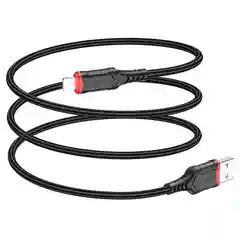 Красный кабель для зарядки и передачи данных Borofone BX67, Type-C/Lightning/Micro, 1м, до 2.4A