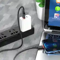 Красный кабель для зарядки и передачи данных Borofone BX67, Type-C/Lightning/Micro, 1м, до 2.4A