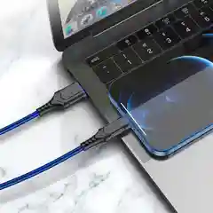 Красный кабель для зарядки и передачи данных Borofone BX67, Type-C/Lightning/Micro, 1м, до 2.4A