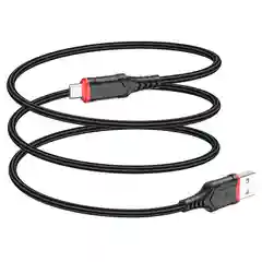 Красный кабель для зарядки и передачи данных Borofone BX67, Type-C/Lightning/Micro, 1м, до 2.4A