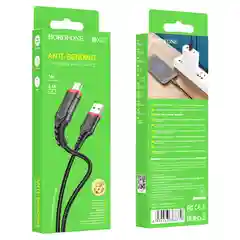 Красный кабель для зарядки и передачи данных Borofone BX67, Type-C/Lightning/Micro, 1м, до 2.4A