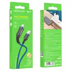Красный кабель для зарядки и передачи данных Borofone BX67, Type-C/Lightning/Micro, 1м, до 2.4A