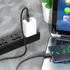 Красный кабель для зарядки и передачи данных Borofone BX67, Type-C/Lightning/Micro, 1м, до 2.4A