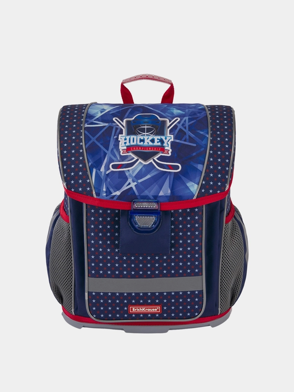 Рюкзак школьный ErichKraus "ErgoLine. Hockey" ортопедической спинкой, пластиковым дном 30x37x16см 16л