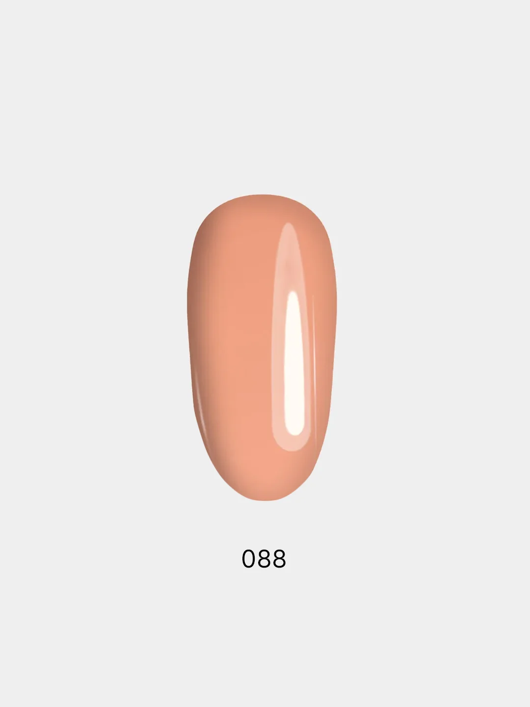 Гель лак для ногтей, LuckyLak Fashion №088, 8 g, бежевый, натуральный нюд, телесный френч