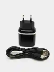 Черный зарядное устройство BOROFONE BA36A, 18W, USB + кабель Type-C